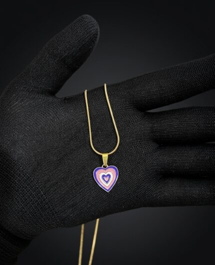 The Amethyst Aura Y2K Heart Pendant